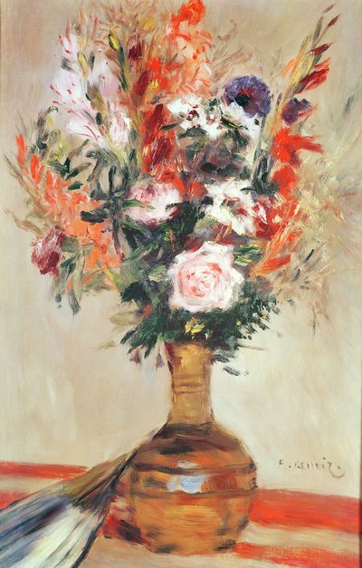Roses in a Vase by Pierre Auguste Renoir